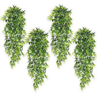 HÄNGEPFLANZE 4-teiliges Set 80 cm - Grün, Kunststoff (2cm)