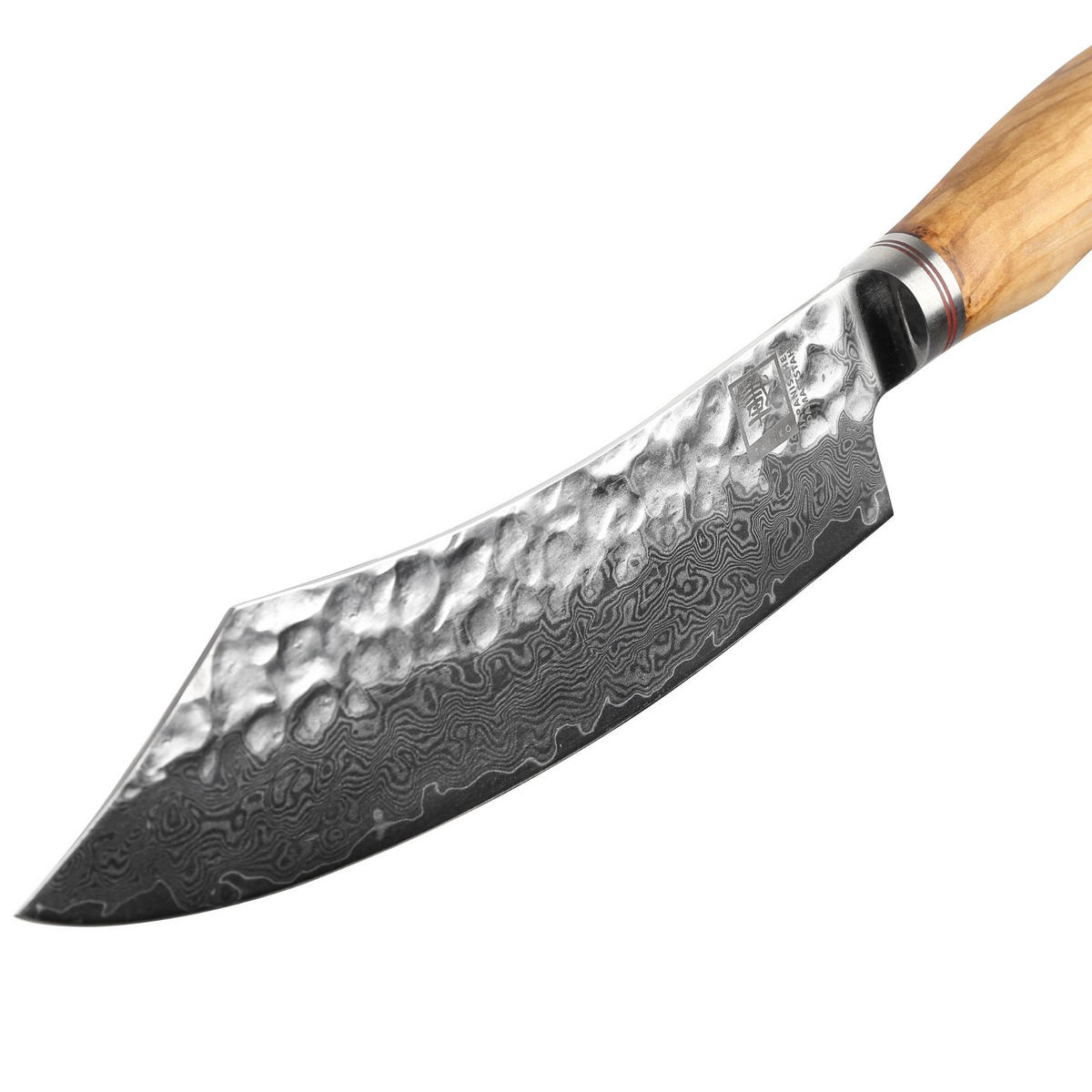 BLOCKMESSER 20 cm - Braun, Holz/Metall (34cm) - Zayiko