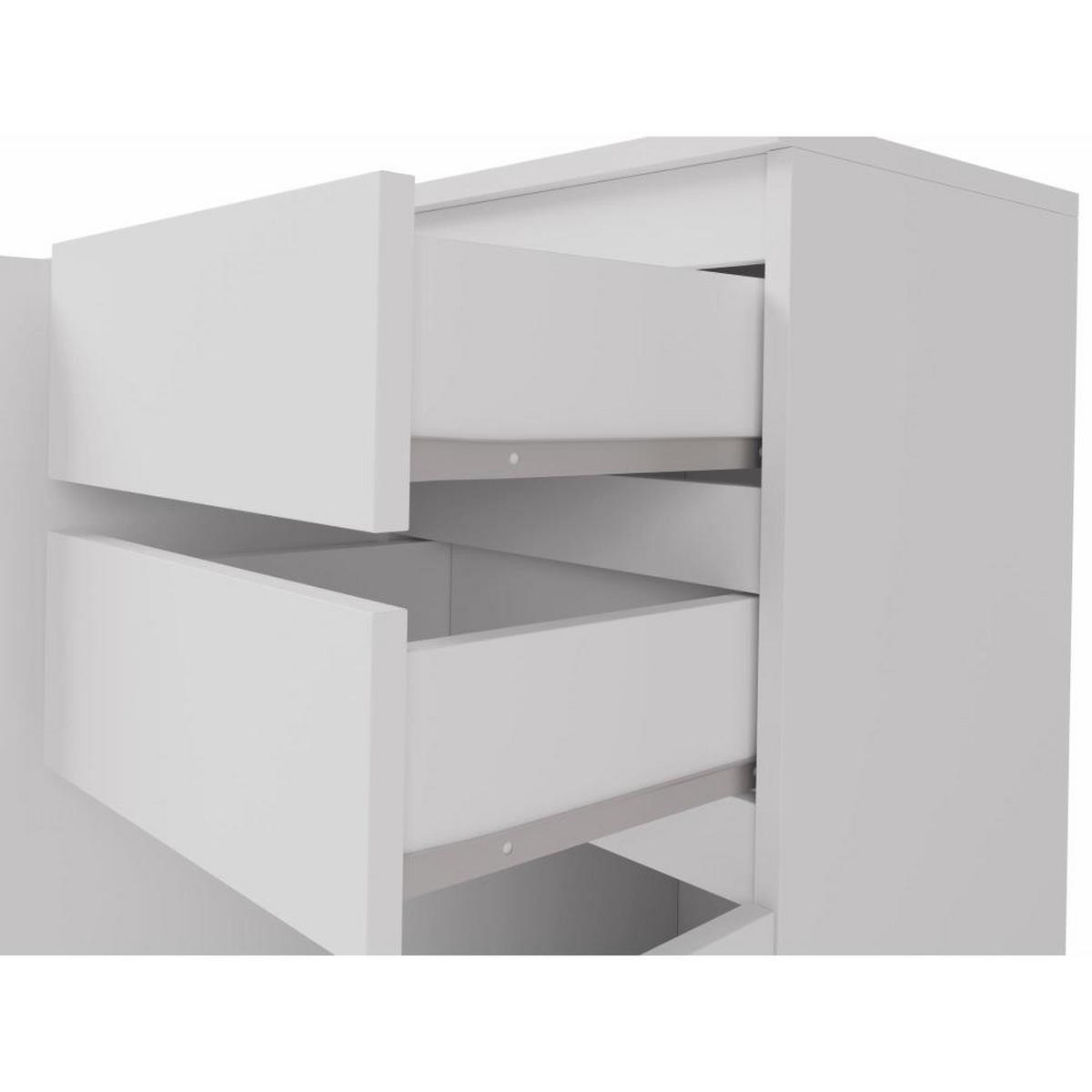 KOMMODE Anthony 3D2S 112/35/82 weiß - Weiß, Holzwerkstoff (112/82/35cm) - Beautysofa