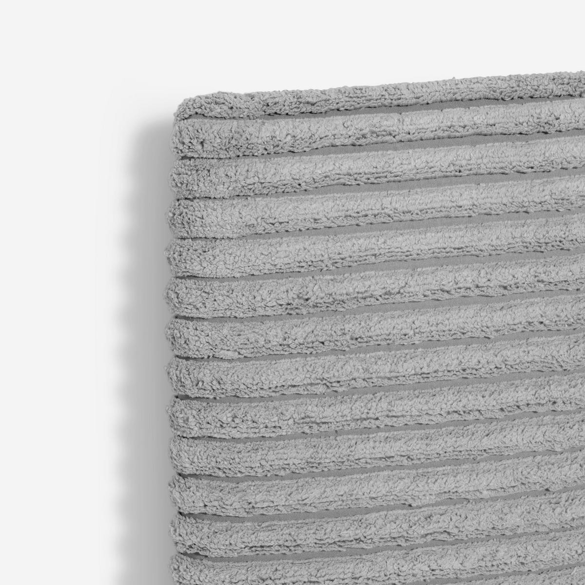 KOPFTEIL Gepolstertes aus geripptem Stoff Grau 165/52/3 cm COIMBRA - Graubraun, Textil (165/52/3cm) - RNT By Really Nice Things