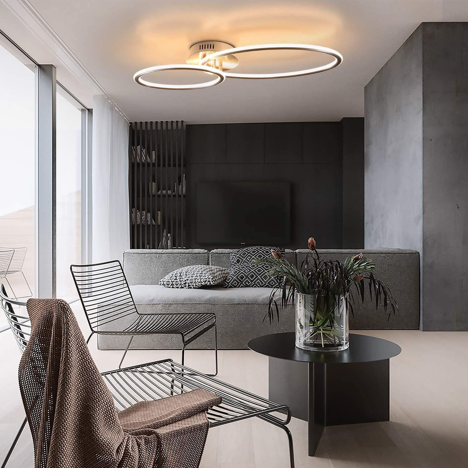 LED-DECKENLEUCHTE Lowe 23.5/62.5/9cm - Silberfarben, Metall (62.5/23.5/9cm) - Nettlife