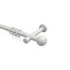 GARDINENSTANGEN-SET Prestige Luino 480 cm (geteilt in 3 x 160 cm), 1-läufig, 20 mm Ø Weiß - Weiß, Metall (480cm) - INTERDECO