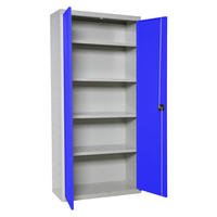 STAHLSCHRANK Amego HxBxT 180x100x40 cm 4x Fachboden Blau-Grau - Blau, Metall (100/180/40cm) - PROREGAL