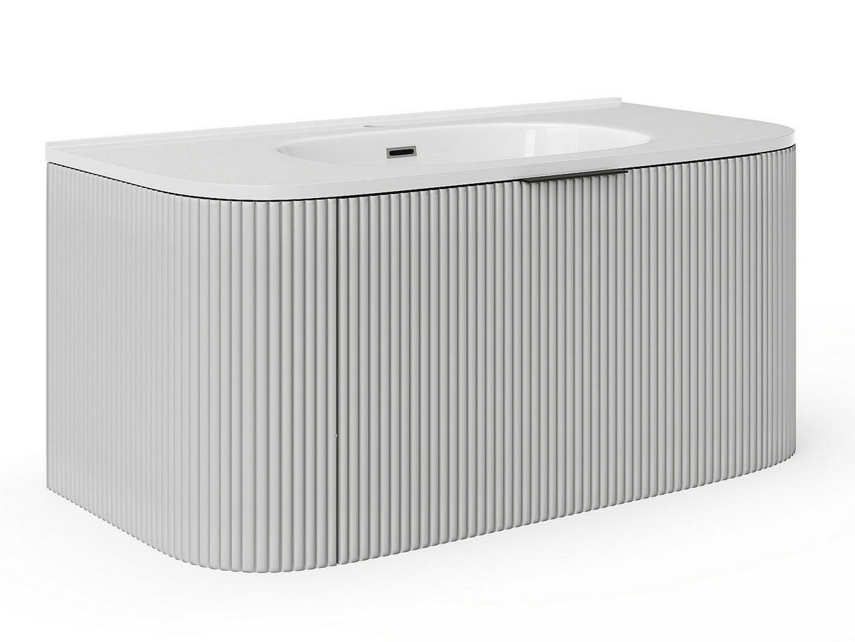 EINZELWASCHTISCH - 99 cmcm x 50 cmcm - Holz, Platte - Weiß - LOMERI - Weiß, Holz (99/45/50cm) - Vente-Unique