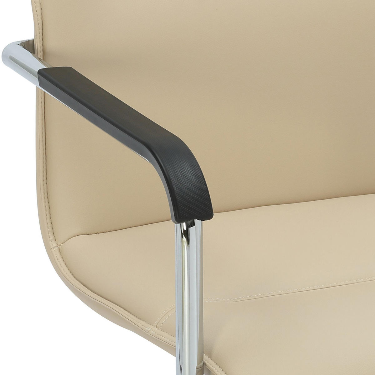 SCHWINGSTUHL Lederlook Creme - Creme, Textil/Metall (57/92/59cm) - CLP