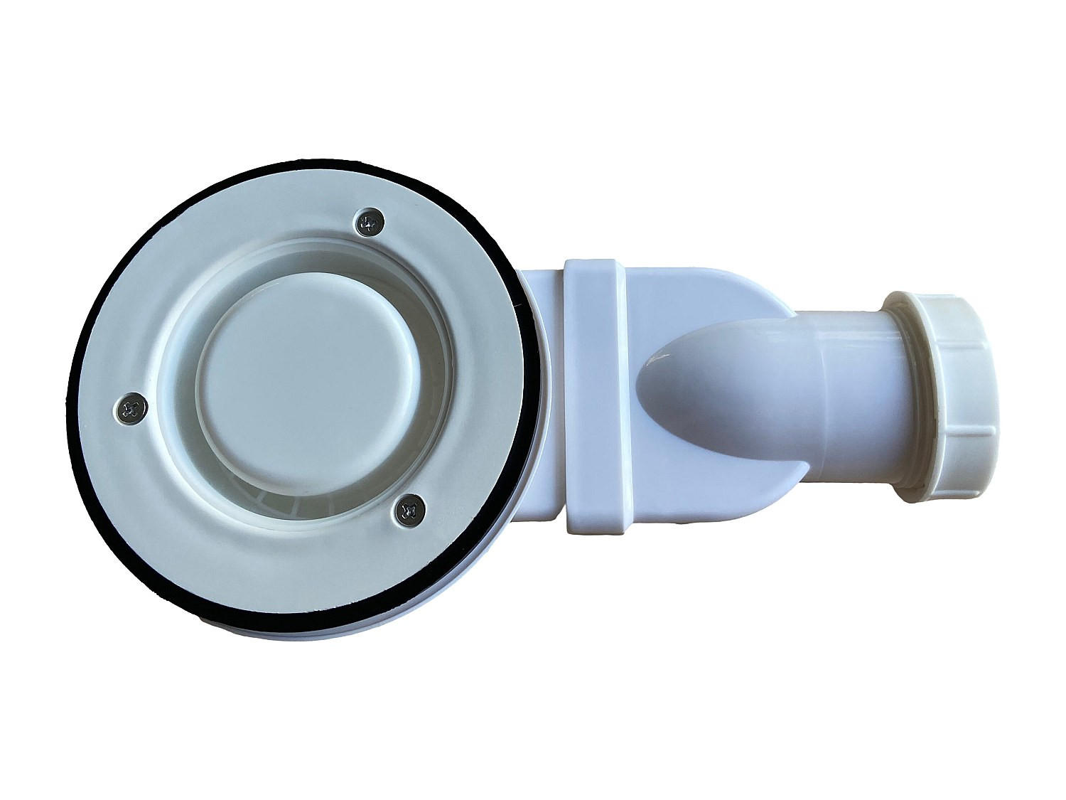 SIPHON für Einbauduschtassen aus Harz - MIRNOSA, LYROSA und SYFORSA - Weiß, Kunststoff (22/4/12cm) - Vente-Unique