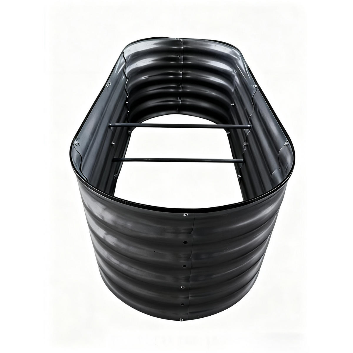 HOCHBEET - Anthrazit, Metall (150/45/60cm) - Relaxdays