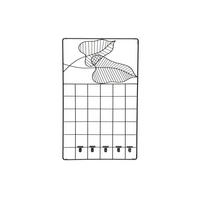 RASTERTAFEL Metall 38/60 cm - Schwarz, Metall (38/60/2cm)