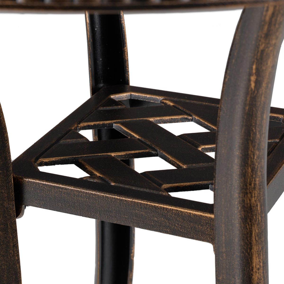 GARTENTISCH - Multicolor, Kunststoff/Metall (53/53/53cm) - Relaxdays