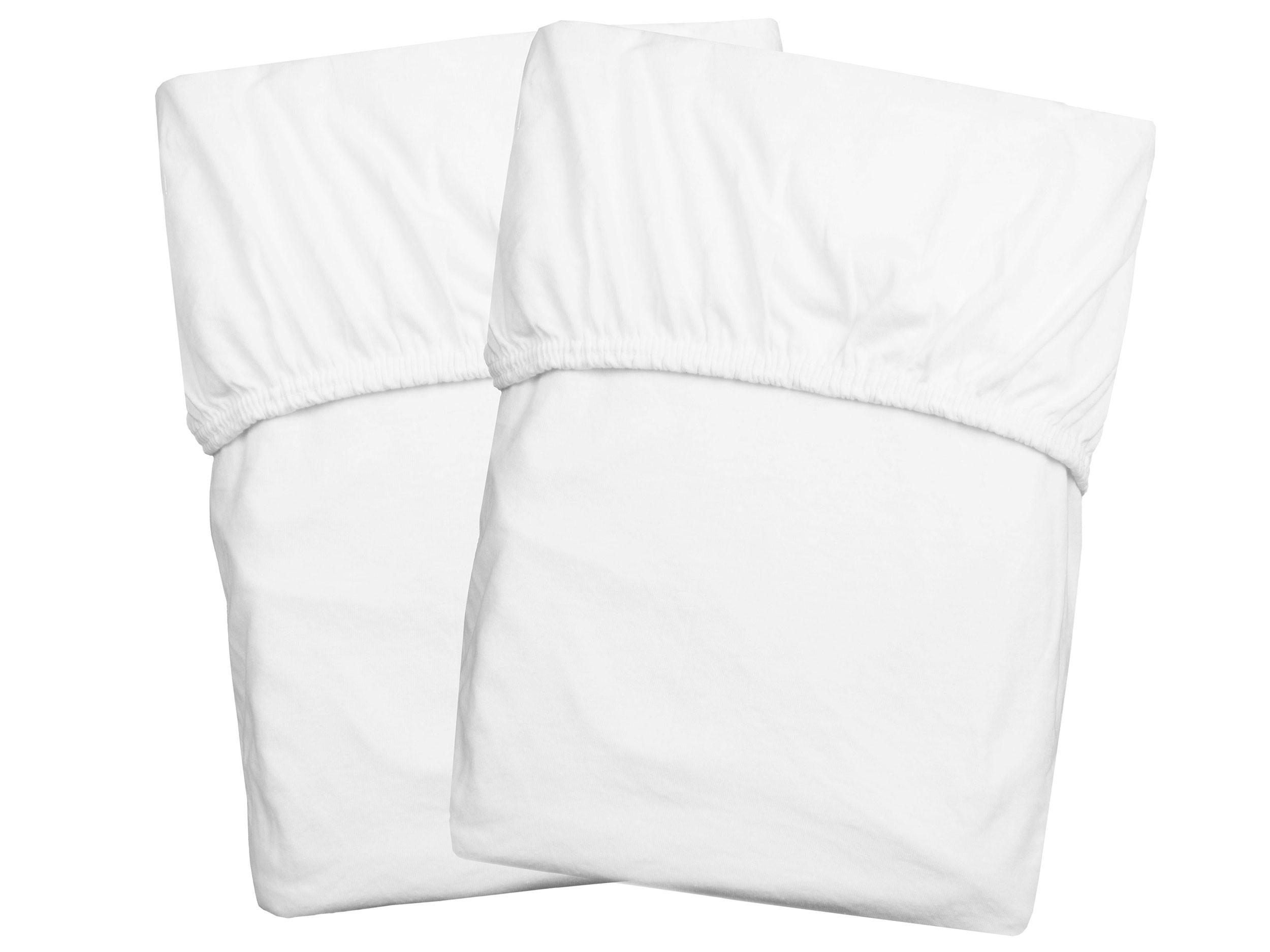SPANNBETTLAKEN, 90x200 cm, 50% Polyester, 50% Baumwolle, Weiß - Weiß, Textil (90/200cm) - Zollner