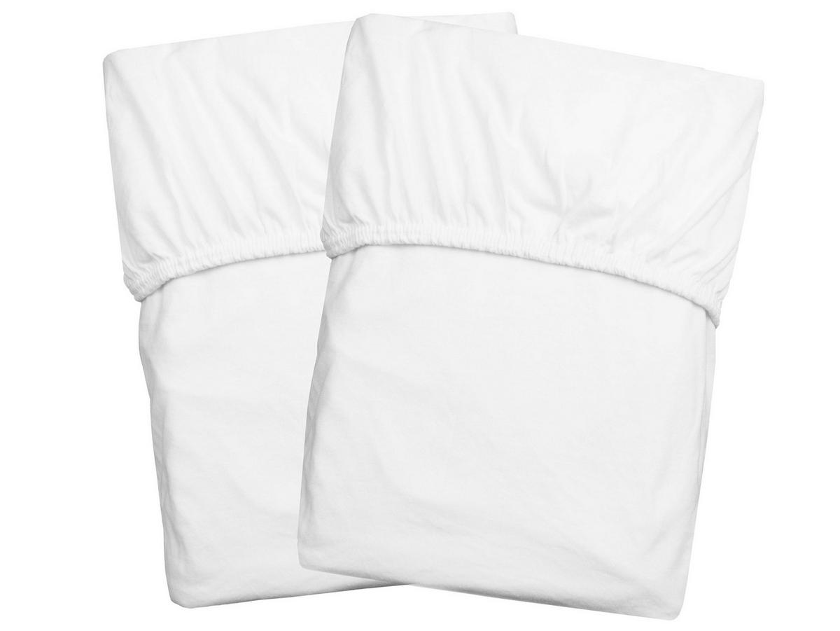 SPANNBETTLAKEN, 90x200 cm, 50% Polyester, 50% Baumwolle, Weiß - Weiß, Textil (90/200cm) - Zollner
