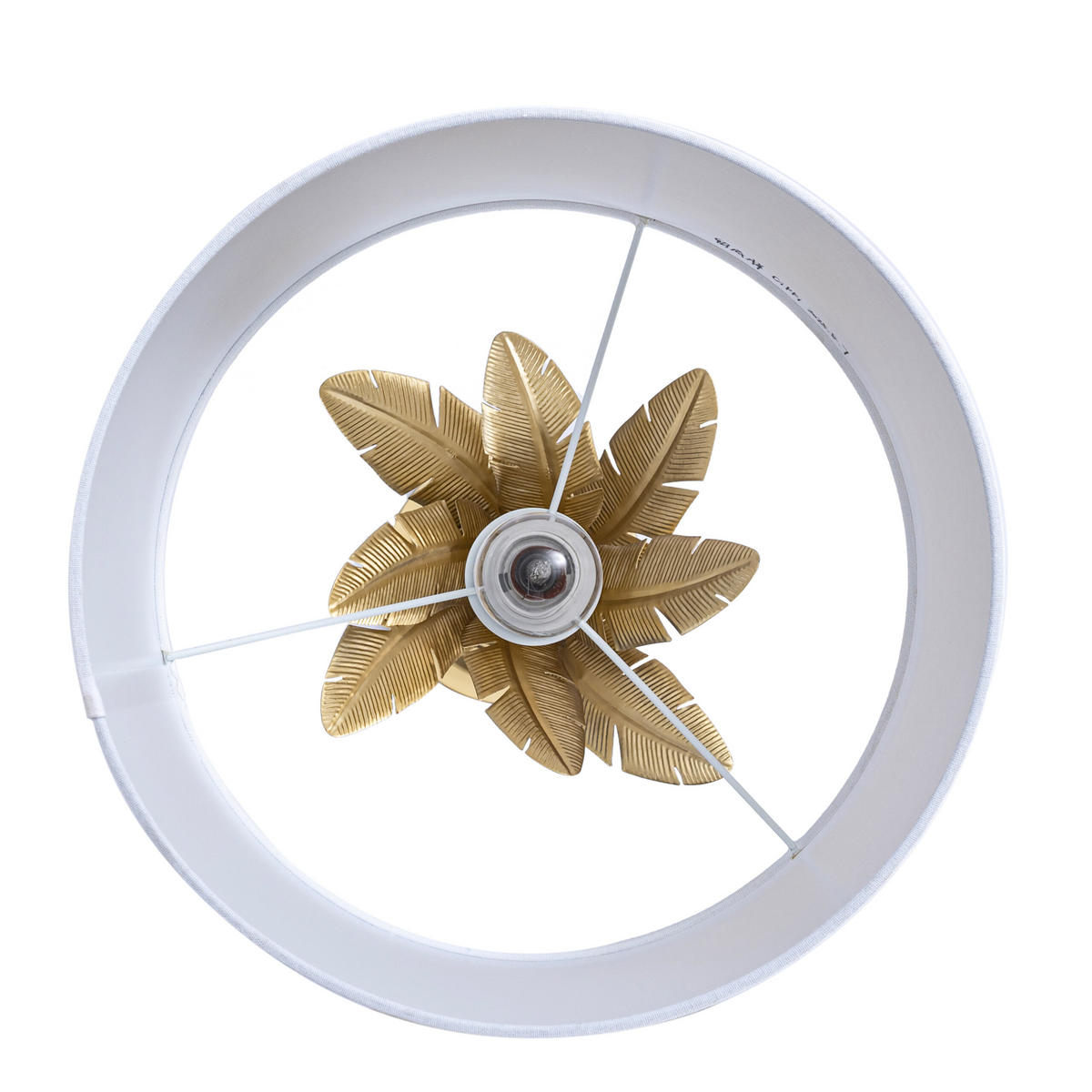 LAMPE - Multicolor, Textil/Metall (33/33/152.5cm) - Relaxdays