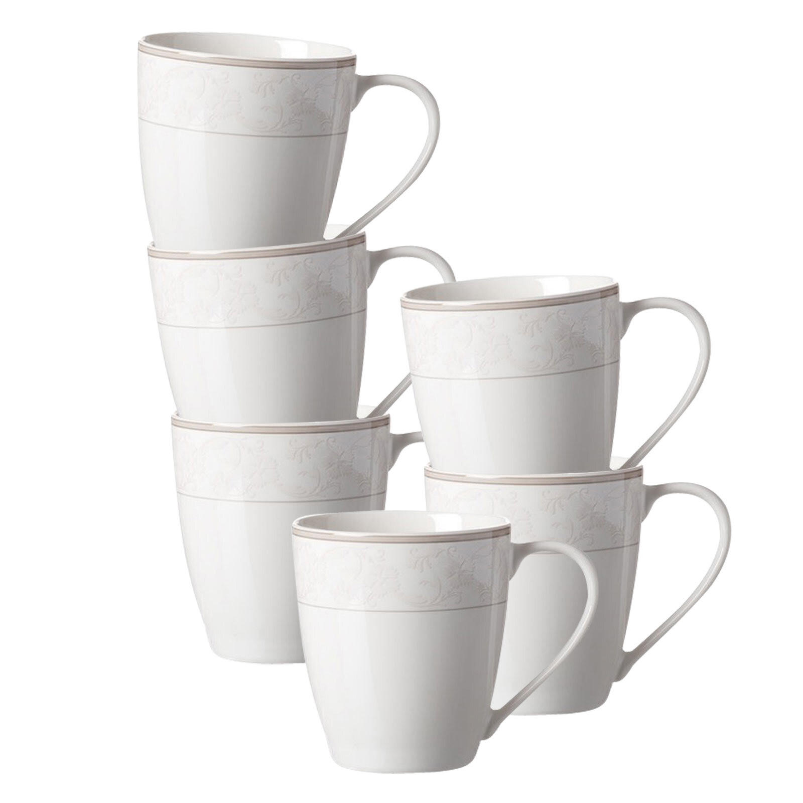 HENKELBECHER Isabella beige 350 ml 6er Set - Beige, Keramik (0.35L) - Ritzenhoff Breker