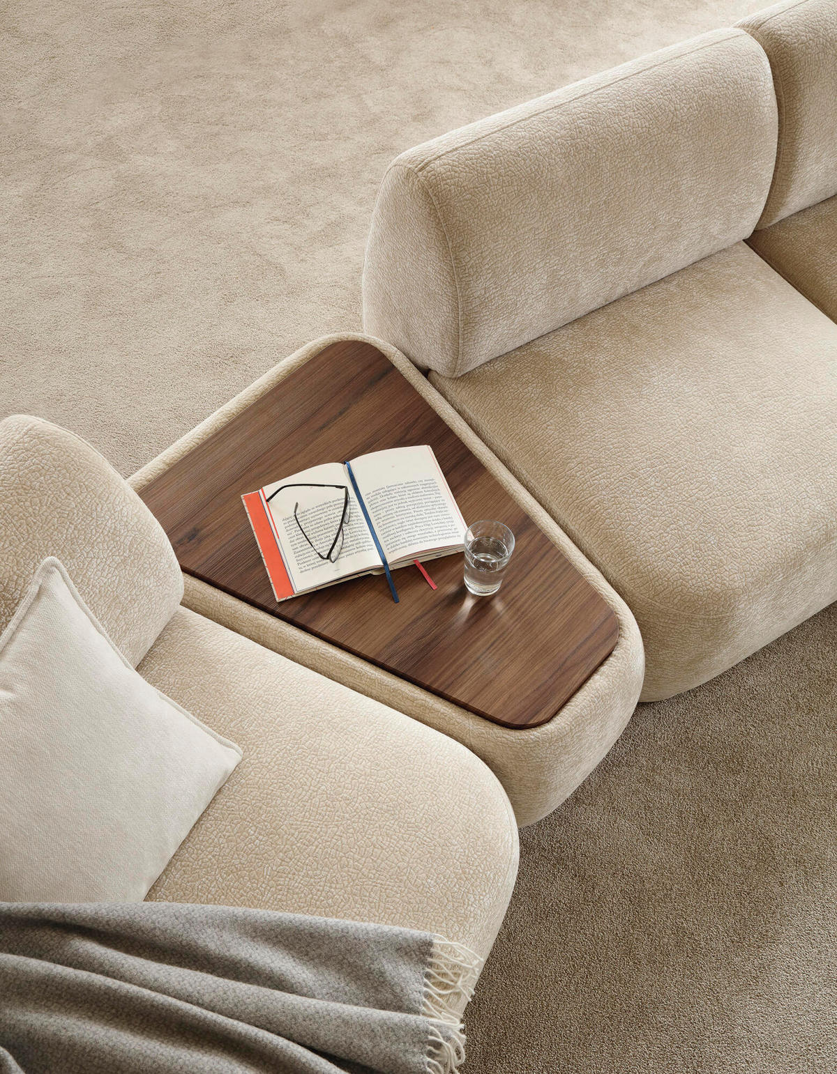 MODULSOFA NOBO Beige 69x91x40 cm - Beige, Textil (69/40/91cm) - FURNLUX