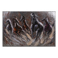 3D-METALLBILD Fury Stahl Grau 5x80x120cm - Grau, Metall (80/5cm) - DELUKE