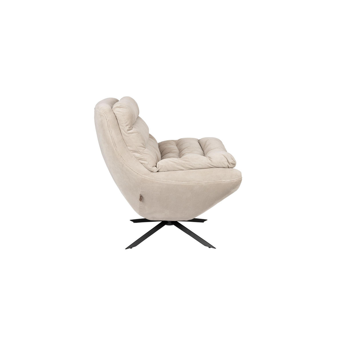 SESSEL Vince Beige - Beige, Textil (69/82/81cm) - Dutchbone