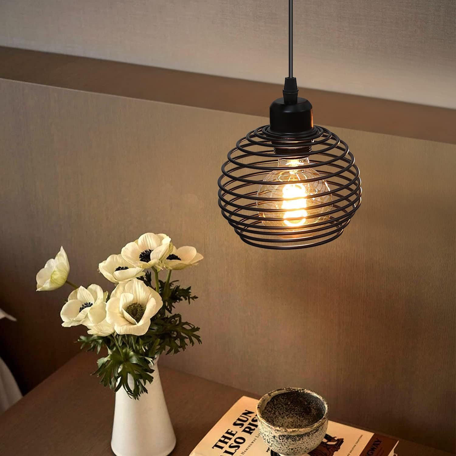 HÄNGELEUCHTE Hans 1-flammig 13/15/150 cm - Schwarz, Metall (13/15/150cm) - Nettlife