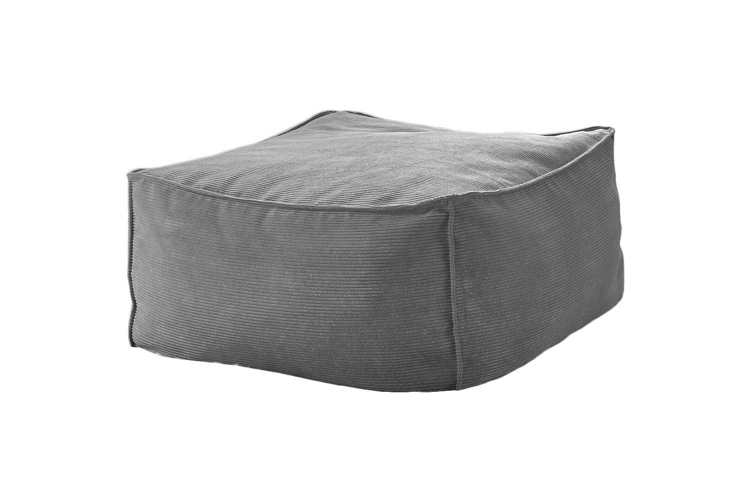HOCKER ALEA Grau - Grau, Textil (86/38/86cm) - KAWOLA