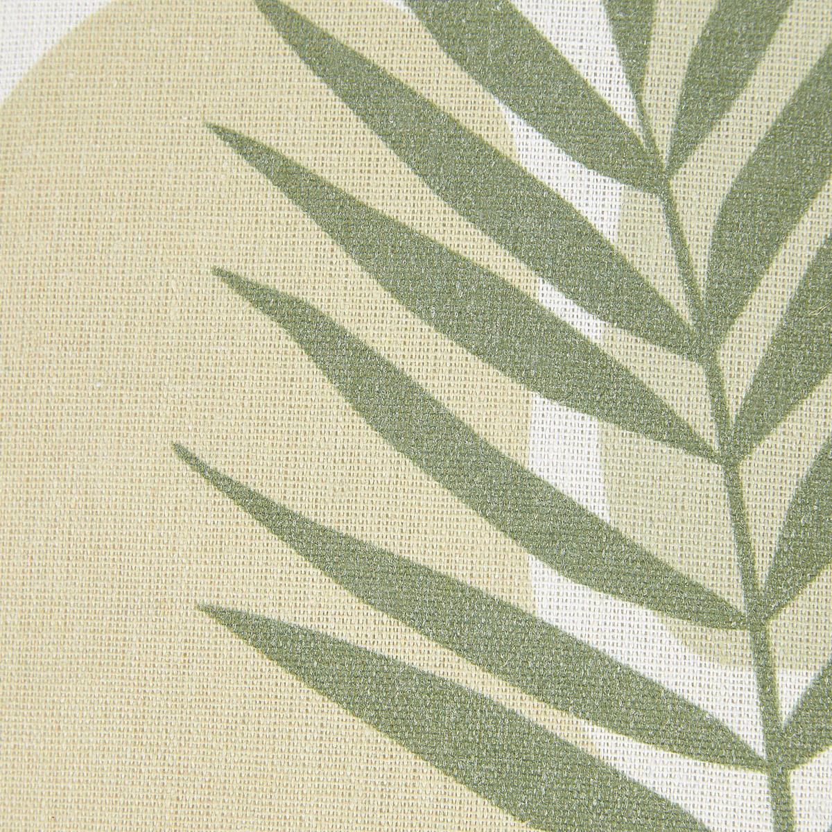 DEKOKISSEN 2er-Set Hellgrün 45/45 cm Microsorum - Hellgrün, Textil (45/45cm) - Beliani