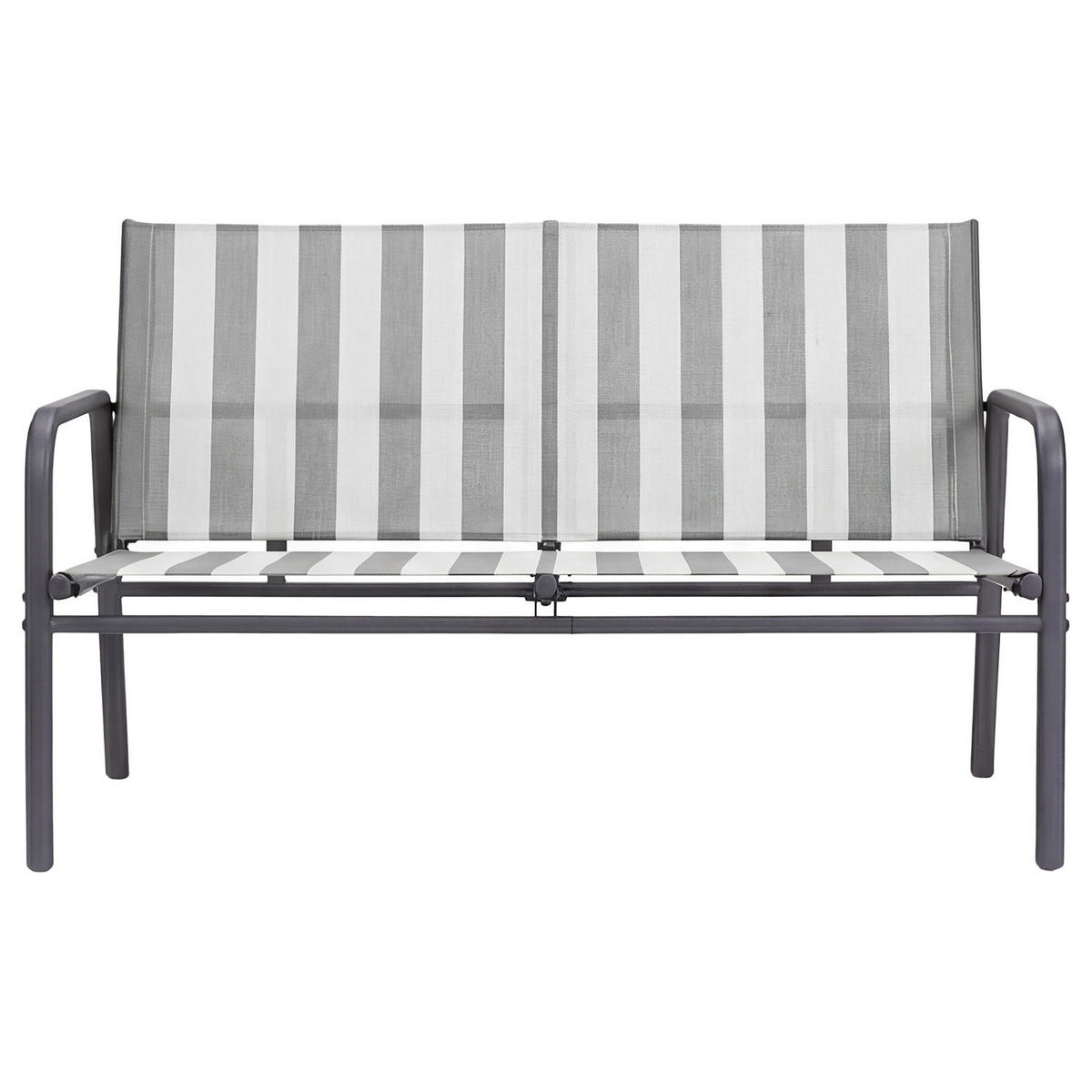 SITZGRUPPE - 5-teilig - Stahl - Weiß/Grau, Glas/Textil - home24