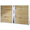 SCHUHSCHRANK Today Fronten in Eiche Natur - Eichefarben, Holzwerkstoff (155.5/95/28cm) - Vladon