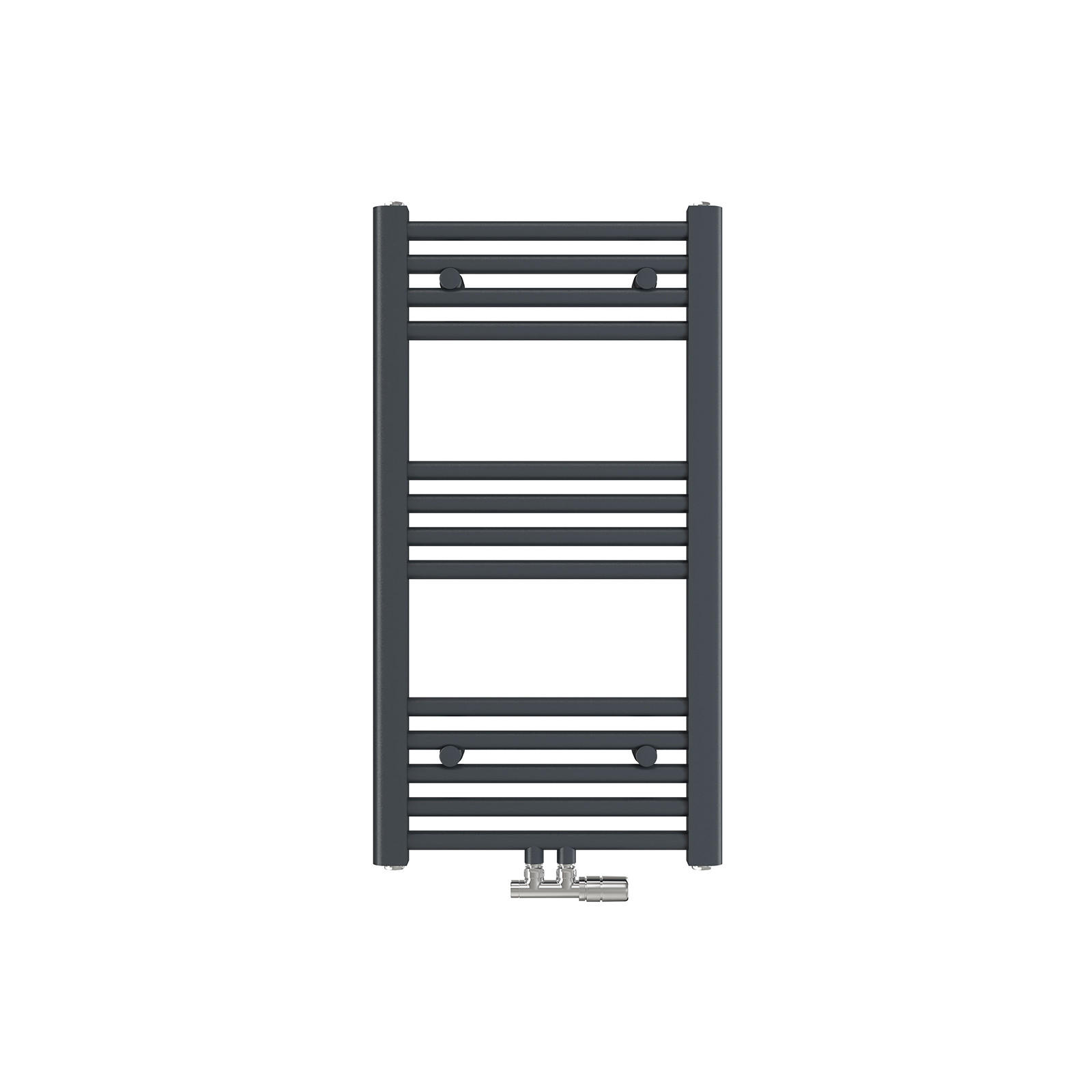 HEIZKÖRPER Handtuchheizkörper wasserführend Anthrazit 75/40/3 cm - Anthrazit, Metall (40/75/3cm) - EMKE