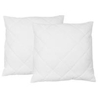 KISSEN, 2er-Set, 60x60 cm, 50% Polyester, 50% Baumwolle, Weiß - Weiß, Textil (60/60cm) - Zollner