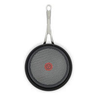 BRATPFANNE Jamie Oliver 28 cm Schwarz Edelstahl Antihaft Induktion 3-tlg - Silberfarben/Schwarz, Metall (28cm) - Tefal