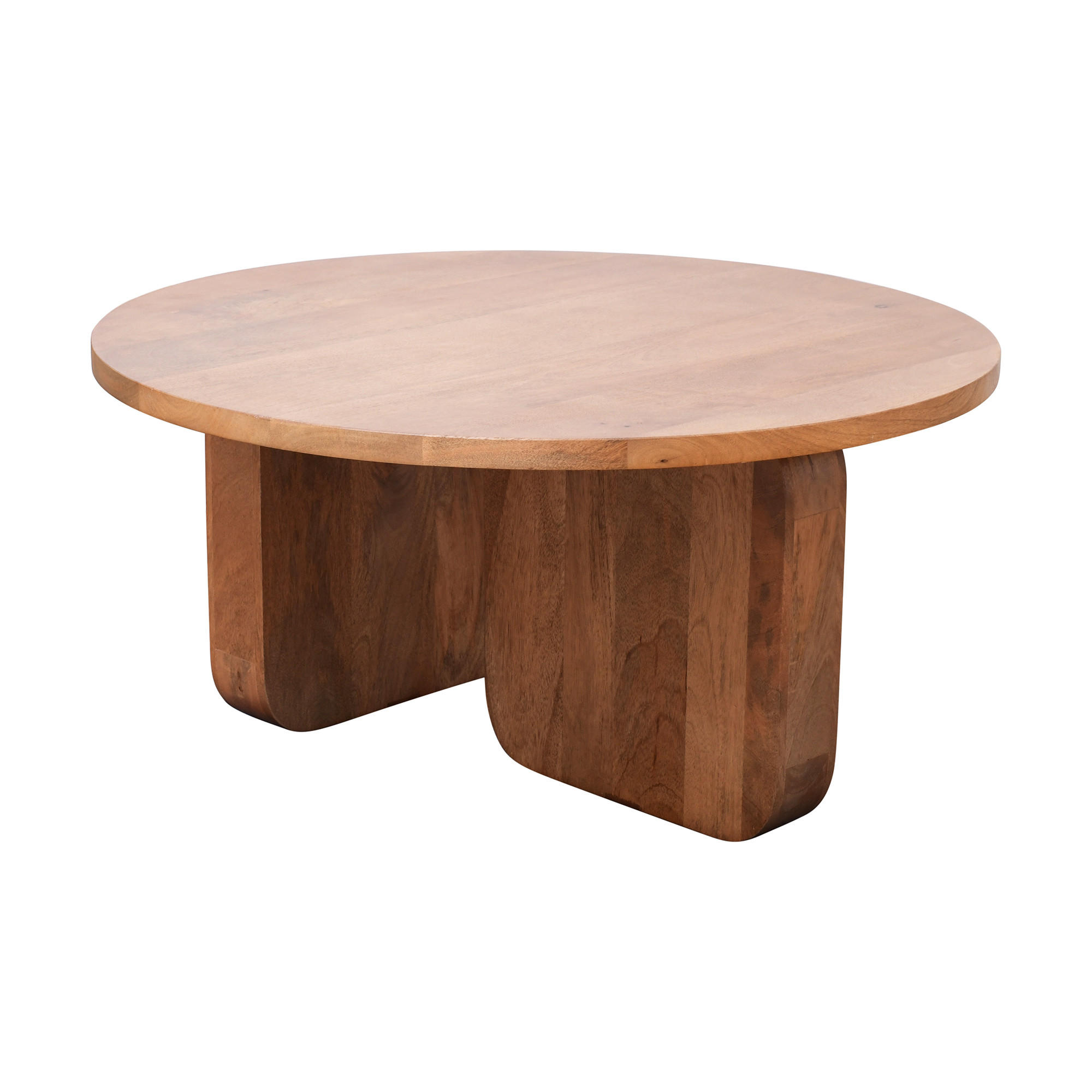 BEISTELLTISCH Rund Braun 80 x 80 x 40 cm - Braun, Holz (80/80/40cm) - Nordlys