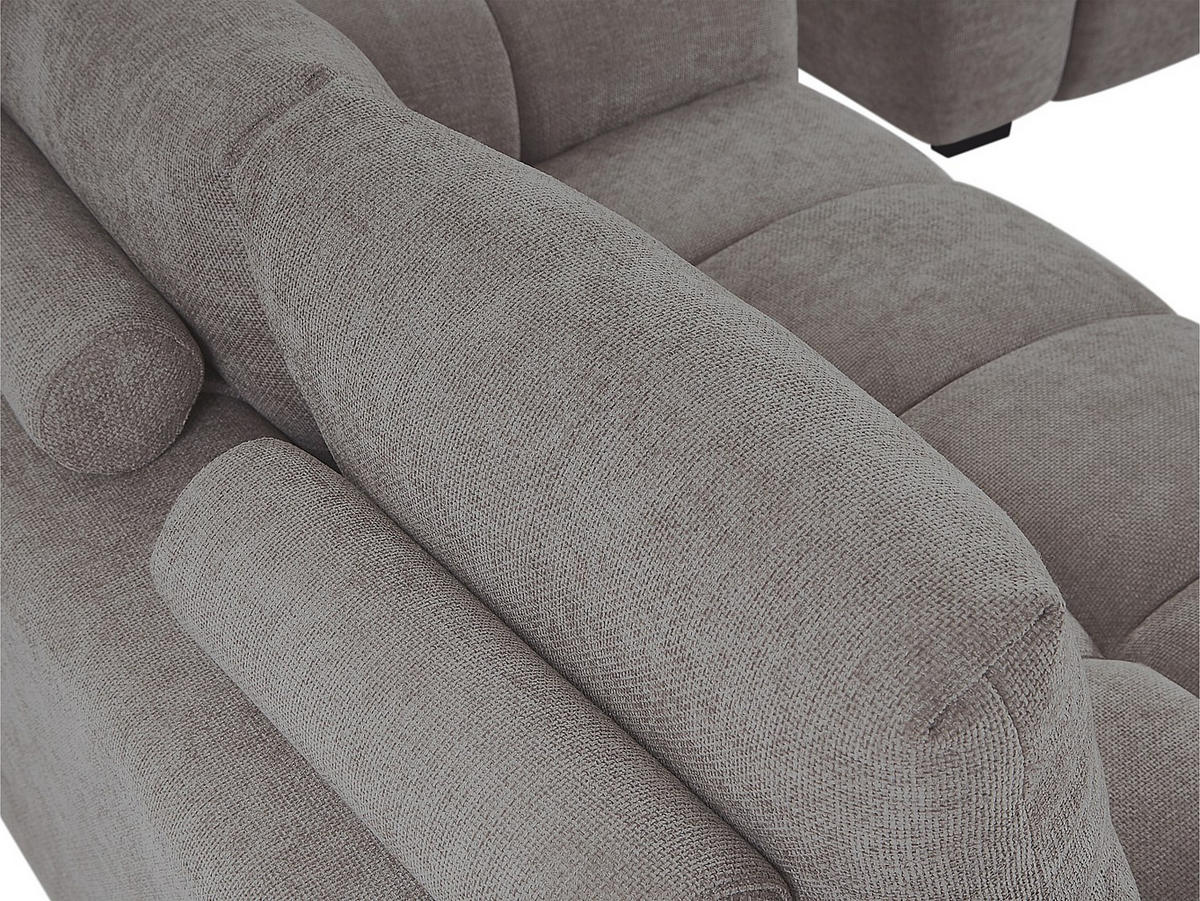 SOFA - 3 Personen - stoff - grau Berenia - Grau, Kunststoff/Textil (196/81/105cm) - Vente-Unique