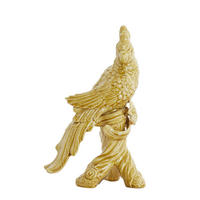 ORNAMENT Vogel Gelb 22,5/14/39 cm - Gelb, Keramik (14/39/22.5cm) - Light & Living