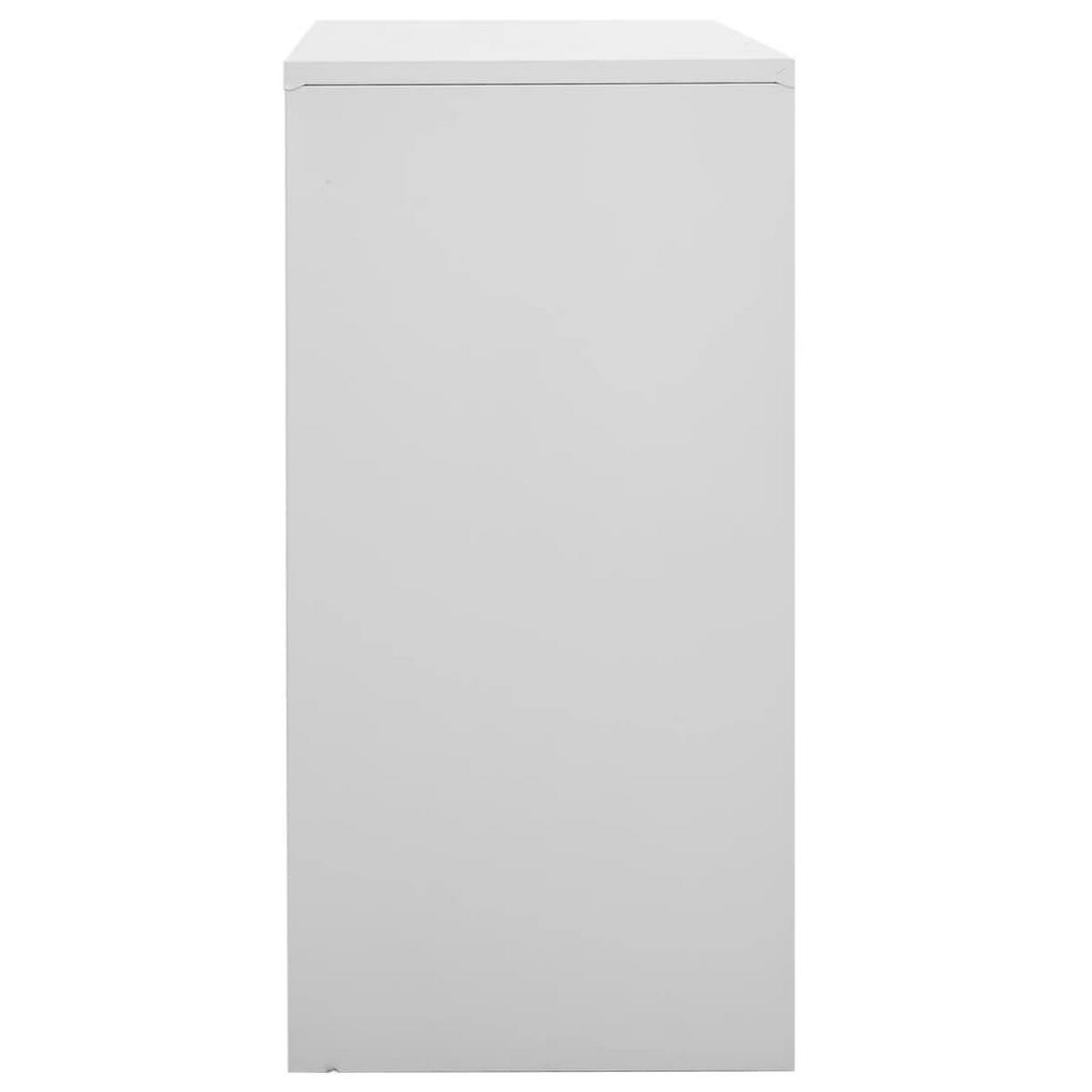 MEHRZWECKSCHRANK Sanders 90/45/92.5 cm - Grau, Metall (90/92.5/45cm) - Nettlife