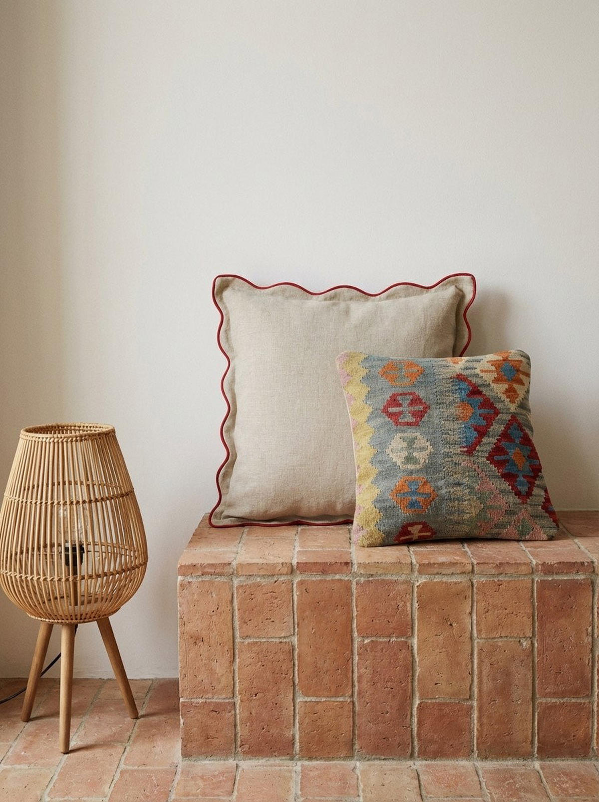 KELIM-KISSEN Mehrfarbig 50/50 cm Schurwolle - Multicolor, Textil (50/50cm) - Looma