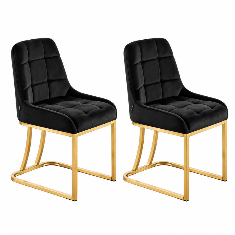 Meubliv Essstuhl Schwarz 39x84x45 cm