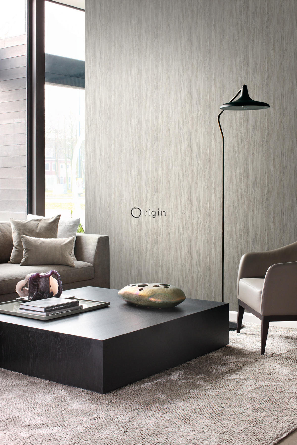 TAPETE Holzoptik 53 cm x 10.05 m - Beige, Papier (53/1000cm) - Origin Wallcoverings
