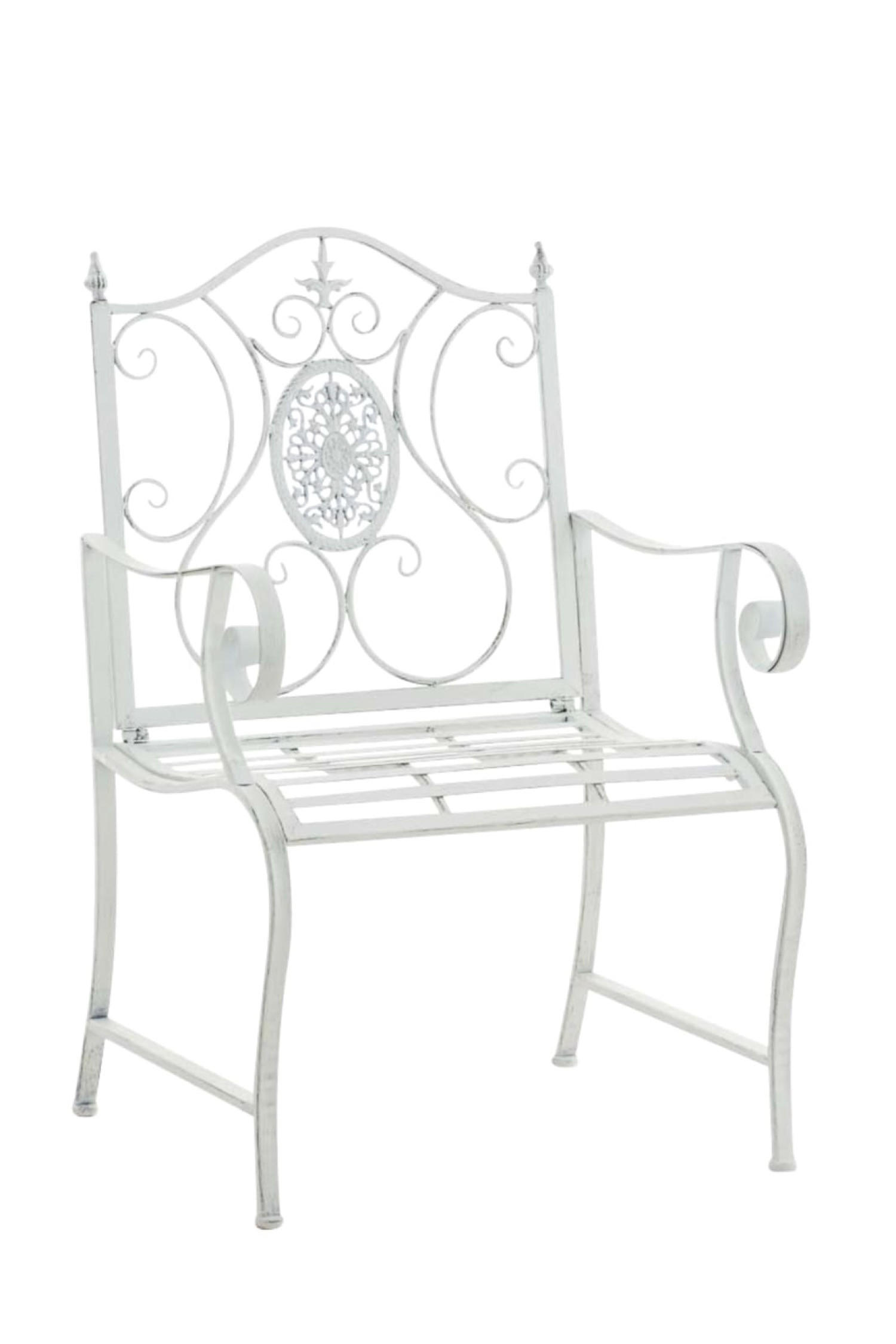 GARTENSTÜHLE Puncho - 2er Set antik weiß - Weiß, Metall (62/94/53cm) - TPFGarden