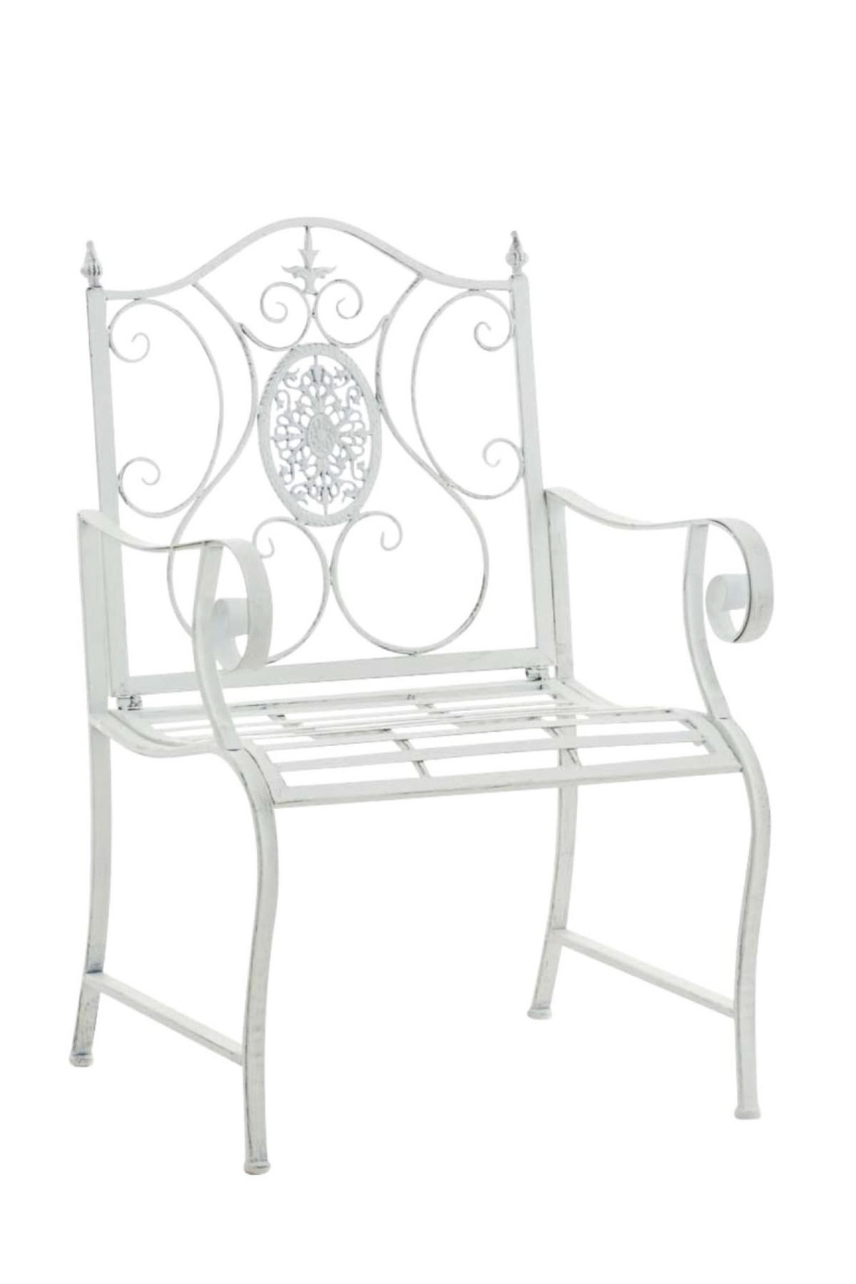 GARTENSTÜHLE Puncho - 2er Set antik weiß - Weiß, Metall (62/94/53cm) - TPFGarden
