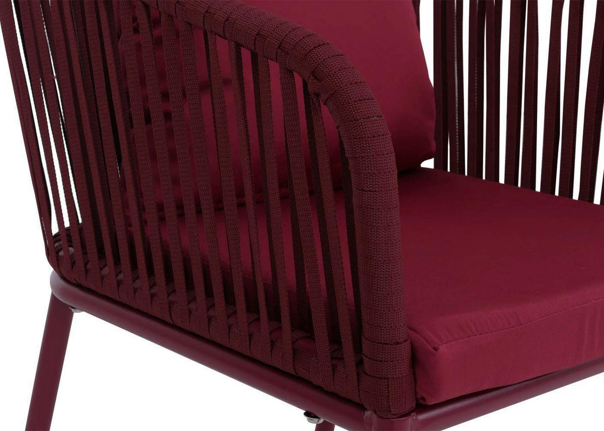 ZÁHRADNÁ STOLIČKA Bordeaux - bordová, textil (55/75/55cm) - MCW