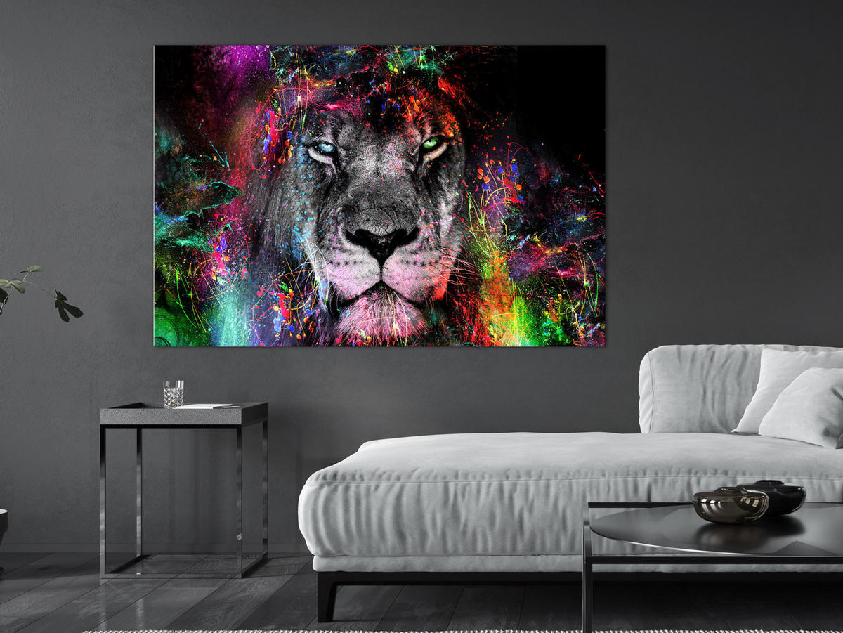 KUNSTDRUCK Bunt 120/80 cm - Multicolor, Textil (120/80cm) - KUNSTLOFT