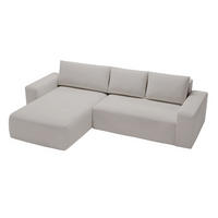 ECKSOFA Tazones Hellgrau Links - Hellgrau, Holz/Kunststoff (250/165cm) - Graingold
