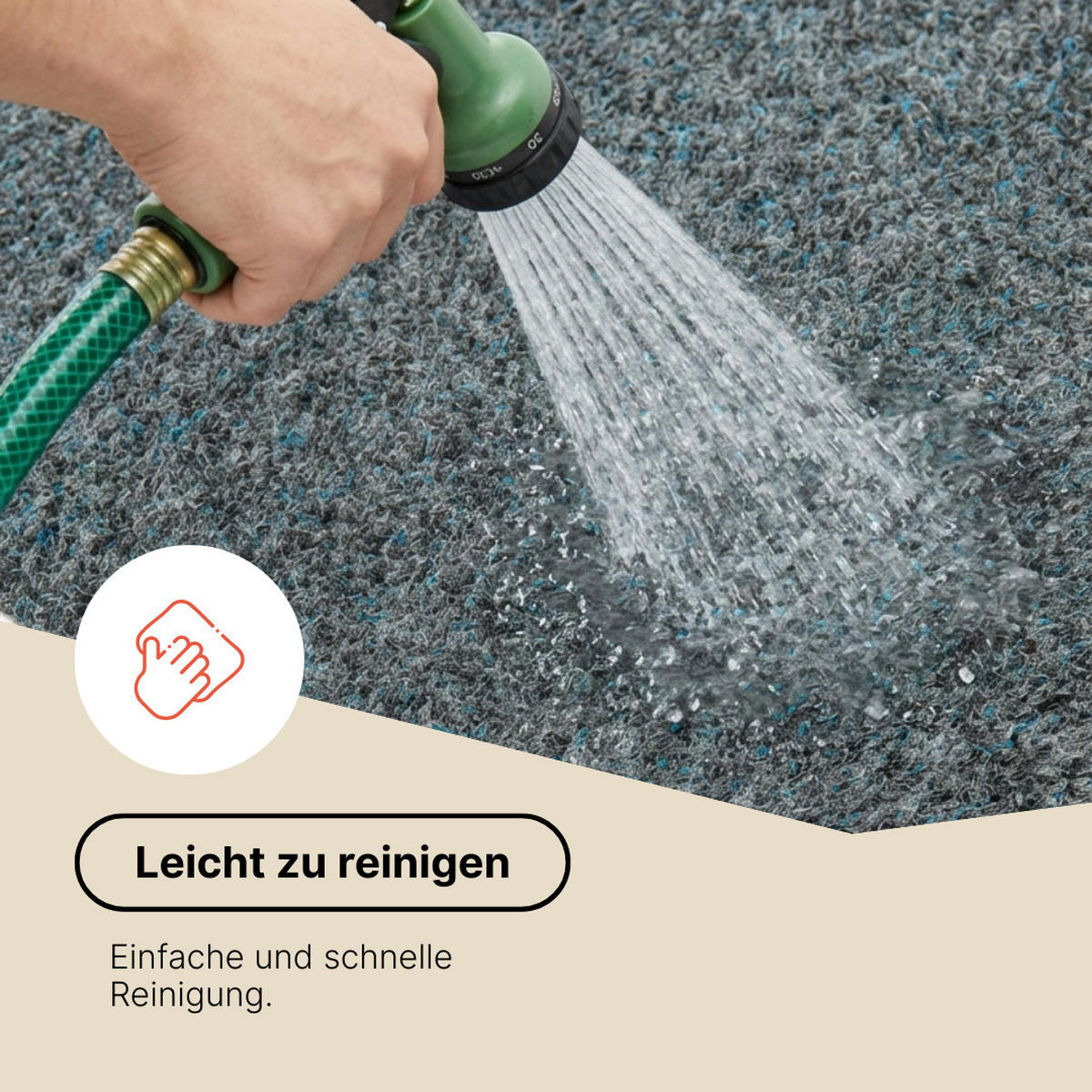 KUNSTRASEN Magic Forest 6,5 mm – Rasenteppich für Balkon, Terrasse & Garten, wetterfest 300/350 cm - Grau, Textil (300/350cm) - Tapiso