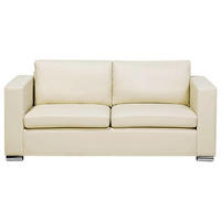 3-SITZER-SOFA Echtleder Beige Helsinki - Beige, Leder/Fell (186/72/76cm) - Beliani