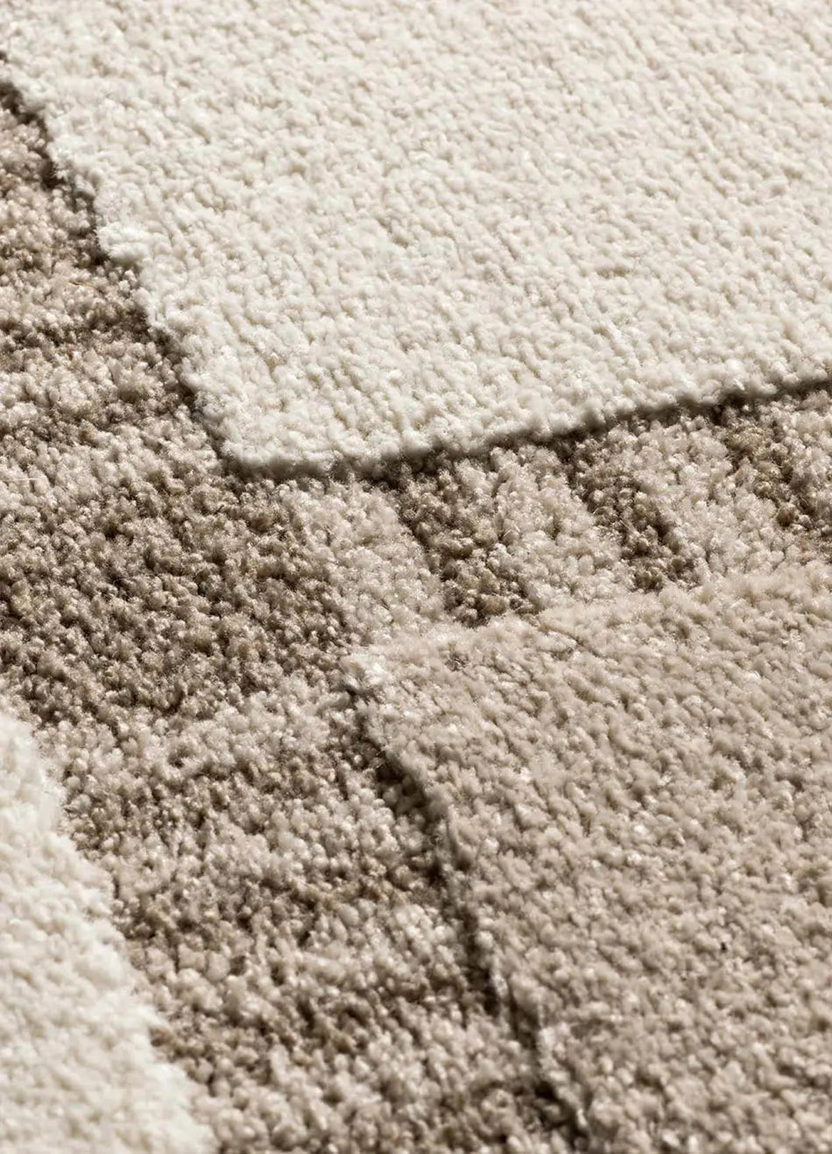 KURZFLORTEPPICH Beige / Weiß Candela 160/230 cm - Beige/Weiß, Naturmaterialien/Textil (160/230cm) - Atticgo
