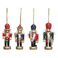 NUSSKNACKER Weihnachtsschmuck 8/4 cm - Multicolor, Holz (2.8/8.5/3.5cm) - Atmosphera Createur d´interieur