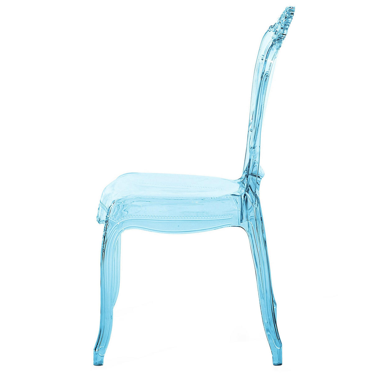 ESSZIMMERSTUHL 2er-Set Kunststoff Blau Vermont - Blau, Kunststoff (53/98/52cm) - Beliani