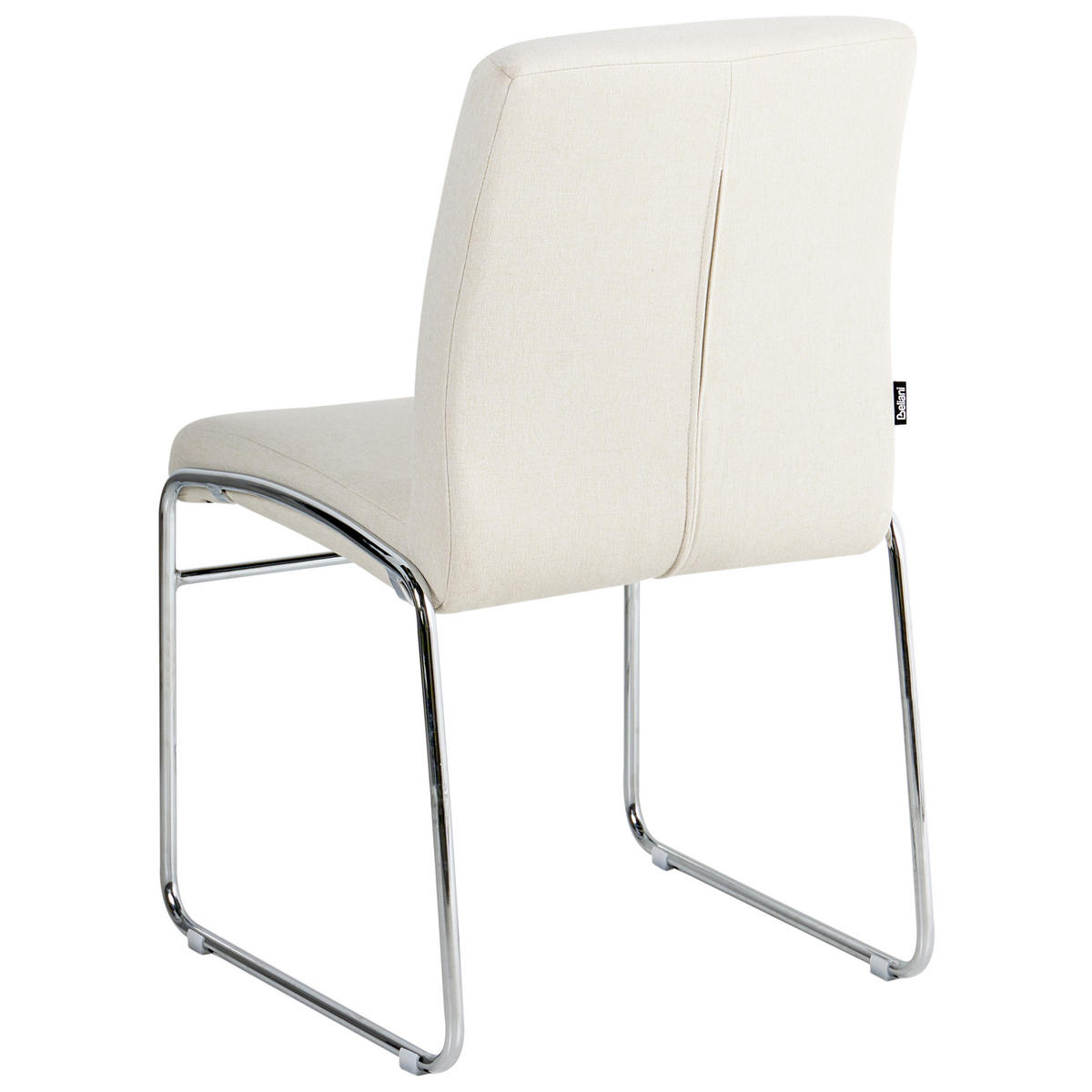 ESSZIMMERSTUHL 2er-Set Stoff Hellbeige Lecco - Beige, Textil (49/85/50cm) - Beliani