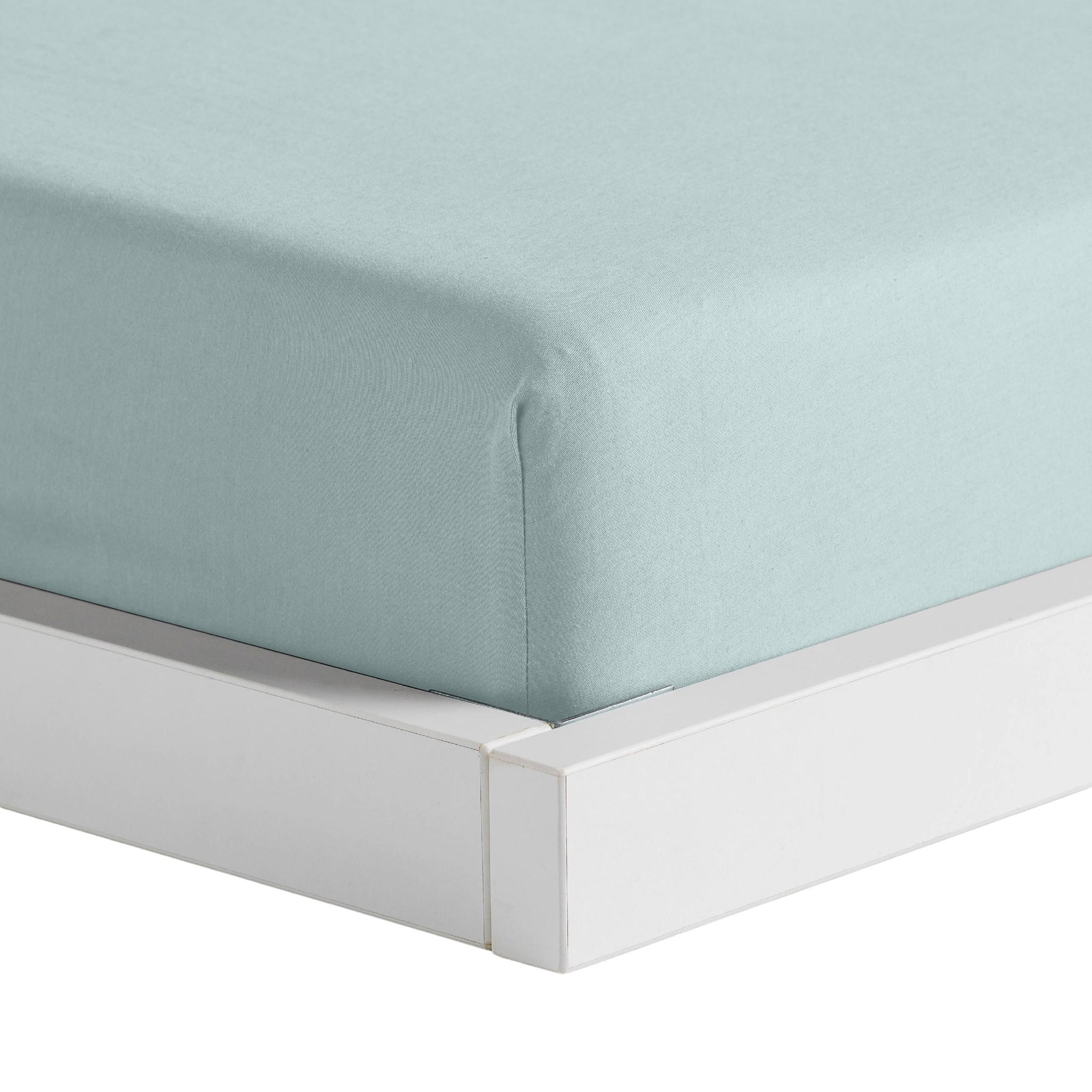 SPANNBETTLAKEN Satinette - Türkis, Textil (160/200cm) - home&you