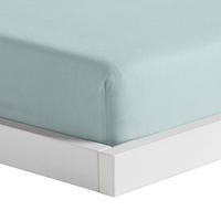 SPANNBETTLAKEN Satinette - Türkis, Textil (180/200cm) - home&you