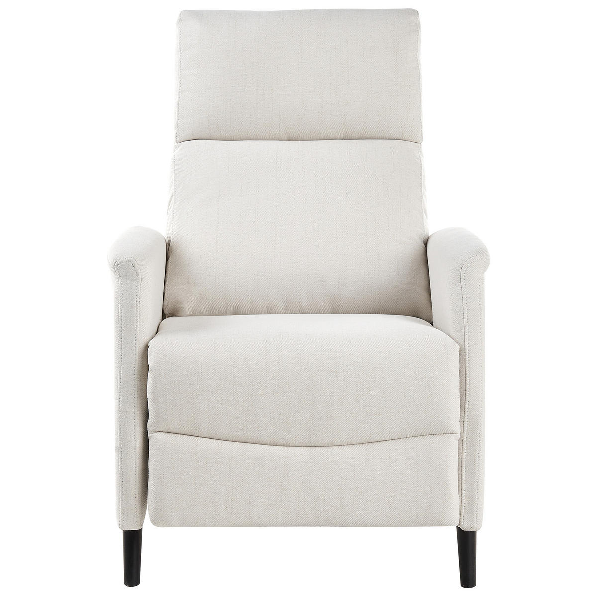 FERNSEHSESSEL Cremeweiß Selvik - Schwarz/Weiß, Textil (69/103/80cm) - Beliani