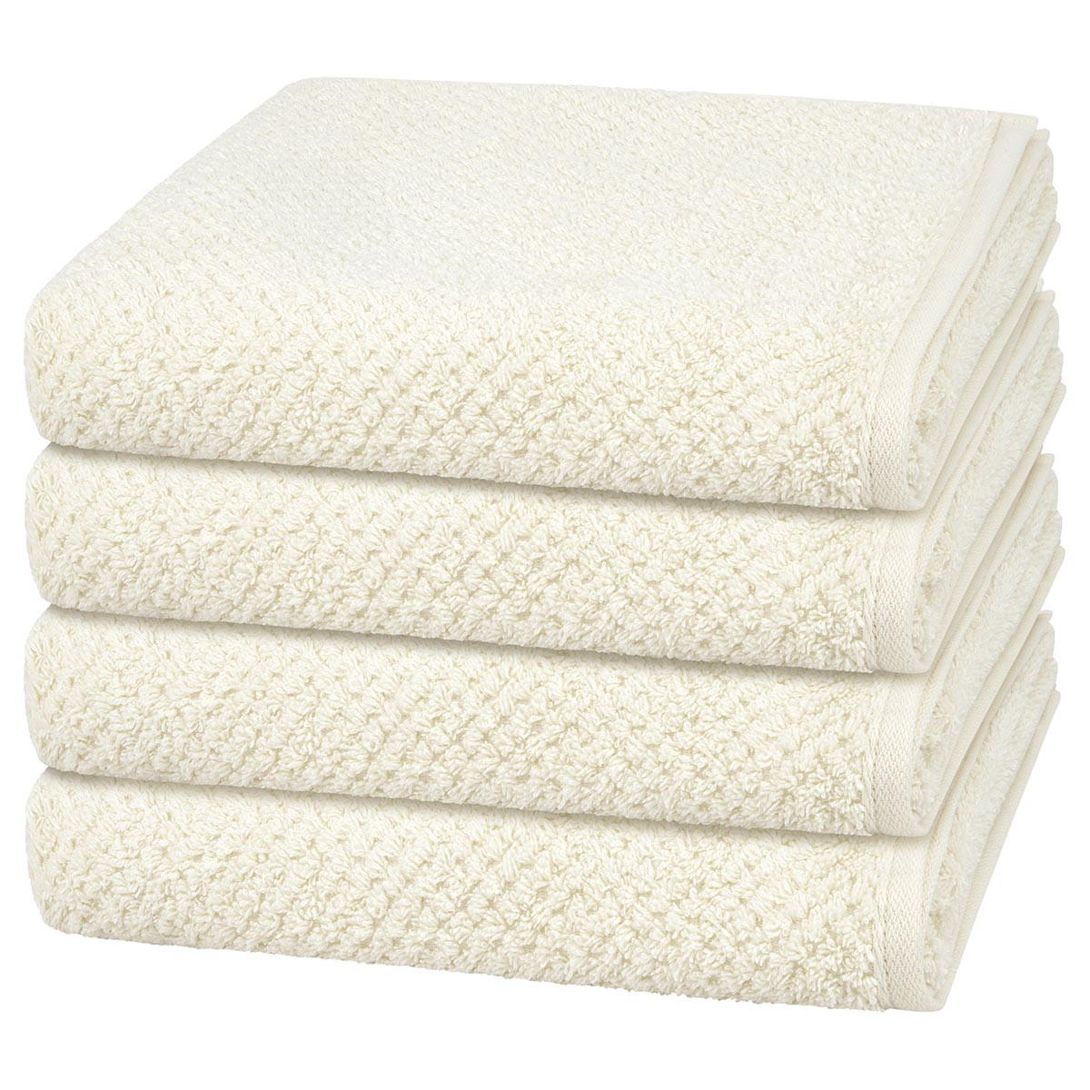 HANDTUCH Pure 4er-Set - Naturfarben, Textil (50/100cm) - Cawö